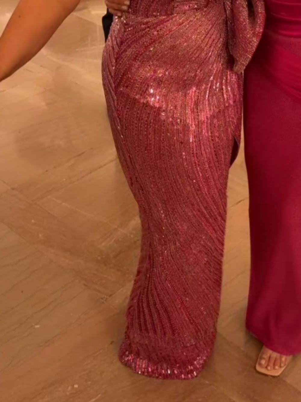 Sequin Maxi Dress in Rose Pink - Picture 2 of 6